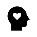 Symbol: Kopf mit Herz