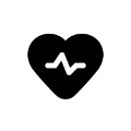 Symbol: Herz mit Pulslinie