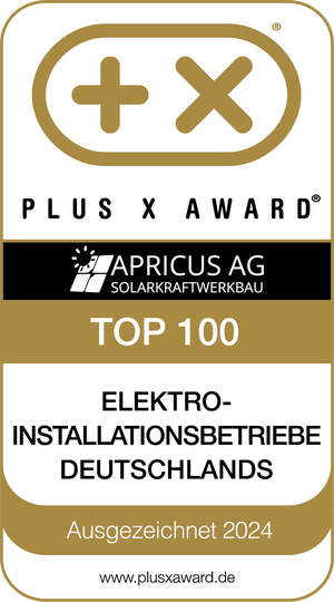 Plus X Award Top 100 Elektro-Installationsbetriebe Deutschlands